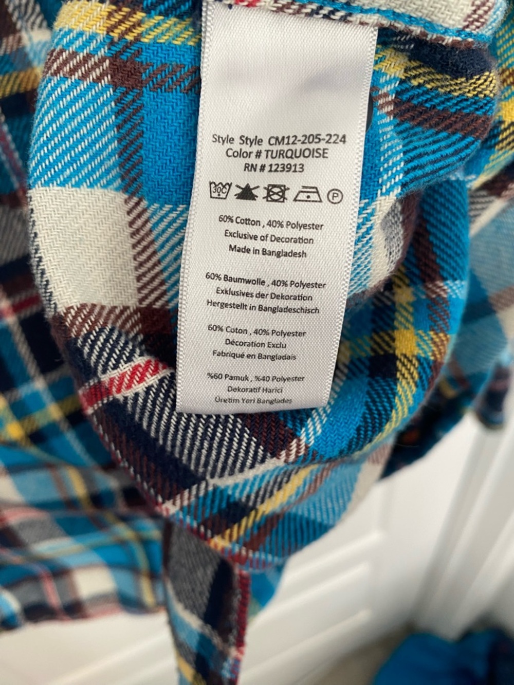 Original Jachs Mfg Co Blue Plaid Flannel Shirt Men’s Large Button Down Gorpcore - Picture 6 of 9